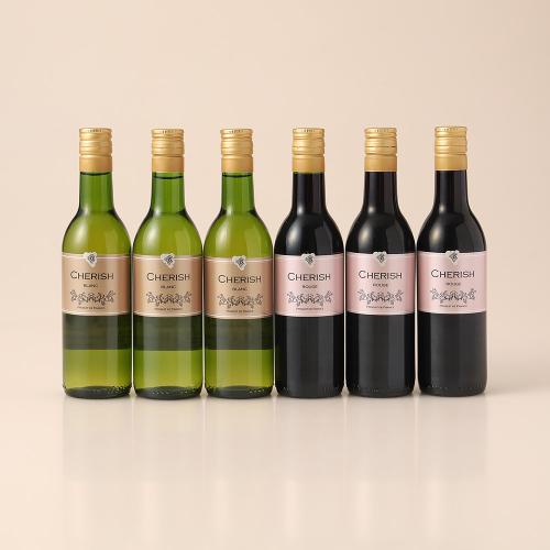 福袋 飲みきりサイズチェリッシュ赤白6本セット