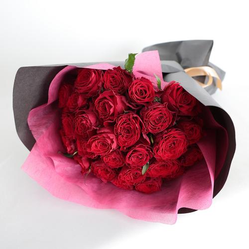 30本のバラの花束 レッド