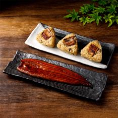 浜松「魚魚一」の浜名湖うなぎ蒲焼・うなむすびセット