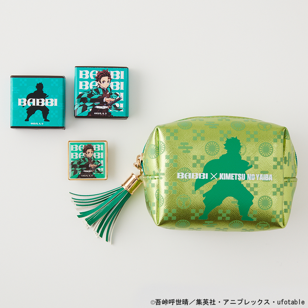 鬼滅の刃　BABBI×KIMETSU NO YAIBA チョコ&ポーチ　2つ BABBI×鬼滅の刃【限定コラボ】チョコレートウエハースとポーチ