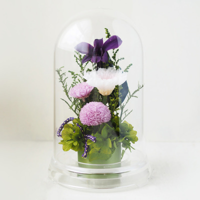 特選仏花 花器付き 蓮の花 (清らかな心) 造花無し プリザーブド