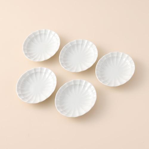 すずね白磁 手塩皿5枚セット