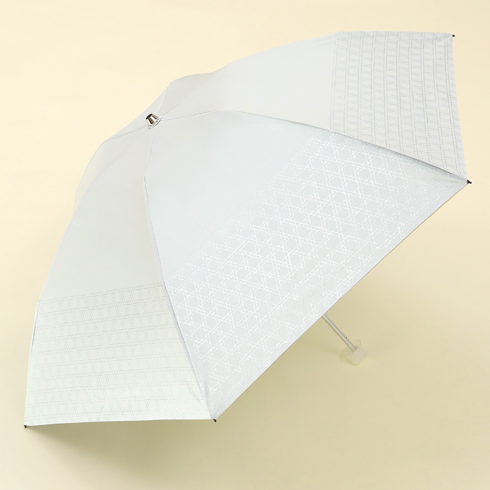 ＜フワクール＞晴雨兼用折りたたみ日傘 ラメプリント