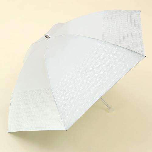 ＜フワクール＞晴雨兼用折りたたみ日傘 ラメプリント