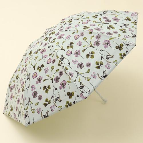 ＜フワクール＞晴雨兼用折りたたみ日傘 ボタニカル
