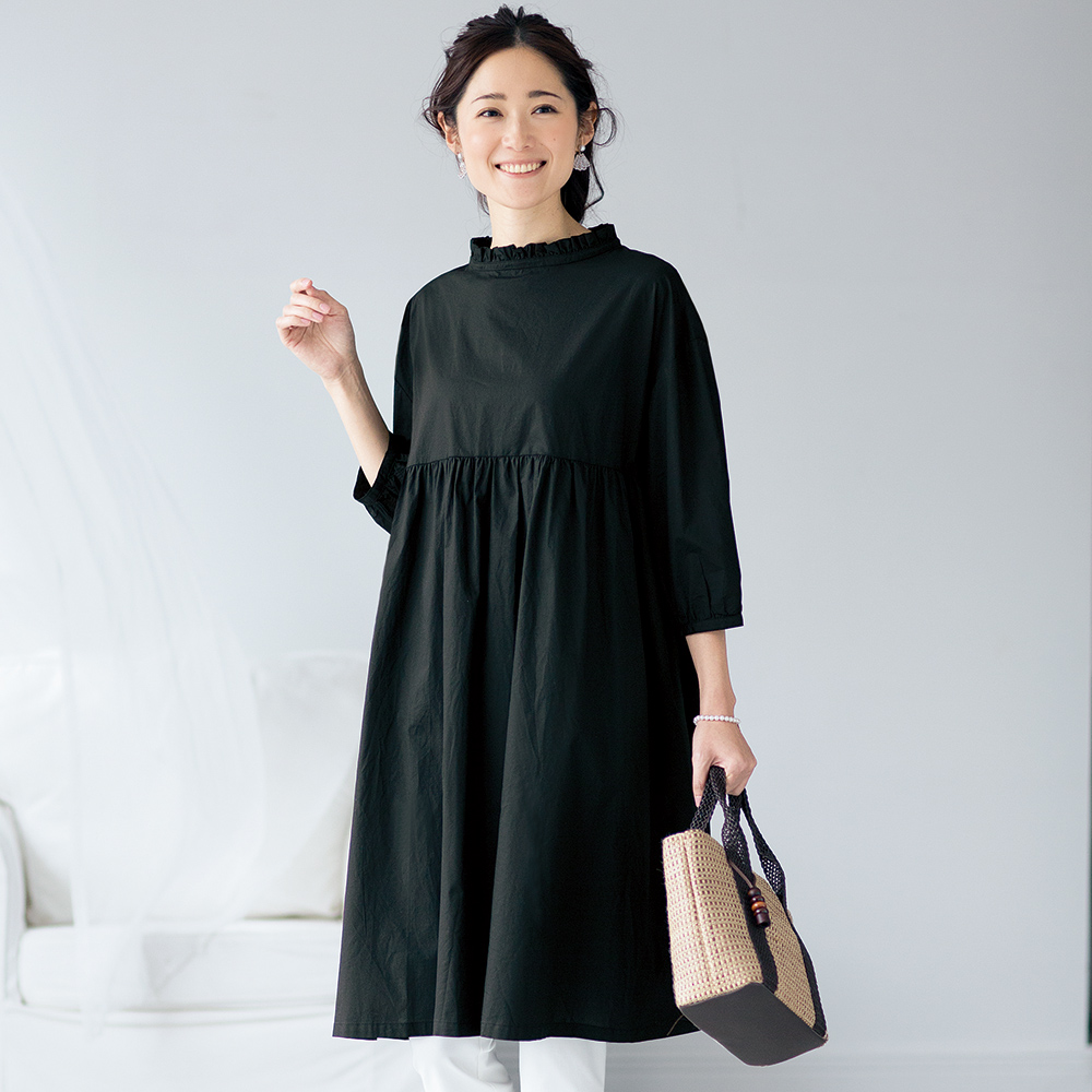 綿１００ フリル襟ワンピース 商品詳細 高島屋オンラインストア