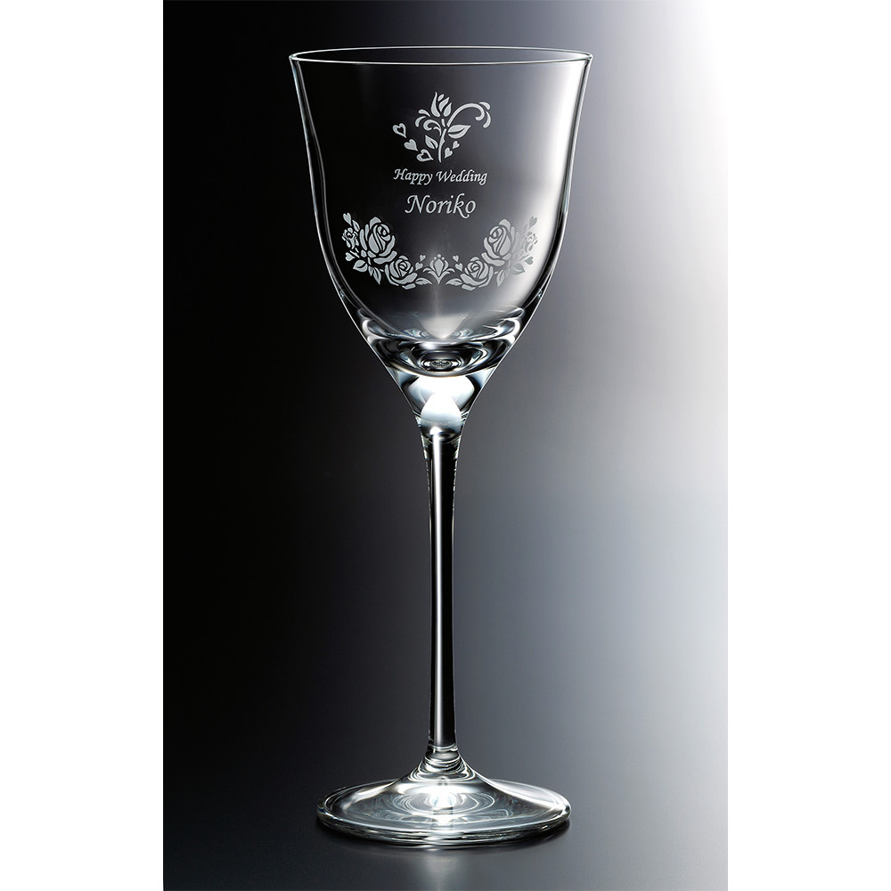 名入れ オンリーワングラス ワイングラス ローズ Thank You 商品詳細 高島屋オンラインストア