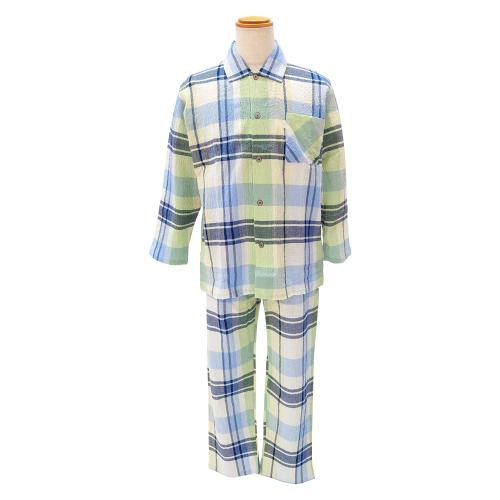 ＜nacrure＞紳士長袖パジャマ ローンシャーリング チェック