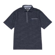 【父の日】紳士半袖ポロシャツ(ネイビー) M→XL