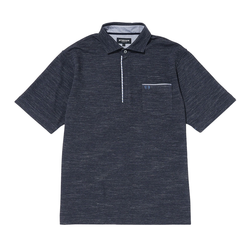 父の日】紳士半袖ポロシャツ（ネイビー） M→XL | 商品詳細