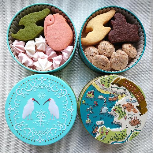 しまふうみ クッキー缶セット（佐渡・朱鷺）