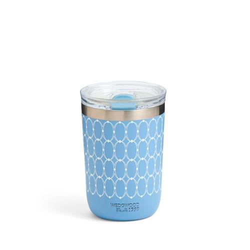 ルネッサンス ブルー 蓋付ドリンクタンブラー（ステンレス）