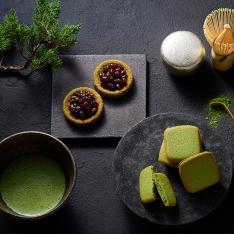 お濃茶サブレと小豆餡&京都宇治抹茶お濃茶クッキー2箱セット