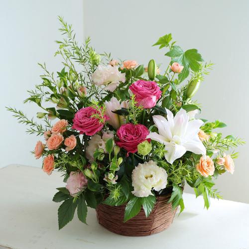 季節のフラワーアレンジメント 「ロゼ」XL