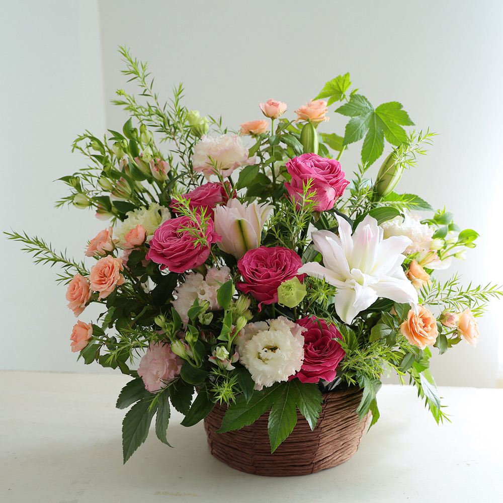 季節のフラワーアレンジメント 「ロゼ」XXL