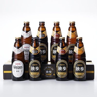 全国酒類コンクール第1位受賞　独歩ビールセレクション（4種8本）