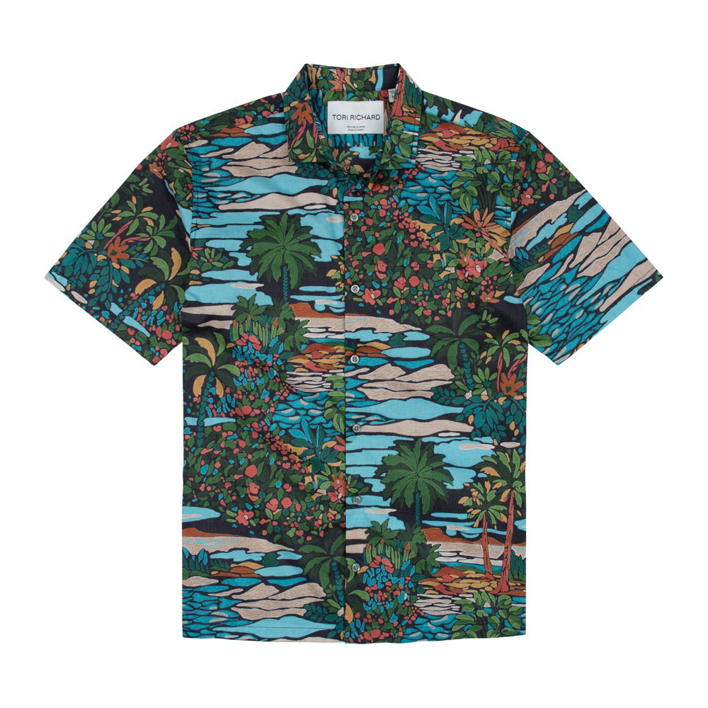 Tori Richard OPALESCENT アロハシャツ S→XL