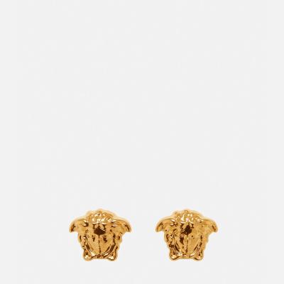 【新品未使用】VERSACE スタッド グレカ ピアス ヴェルサーチェ 関税込】VERSACE ヴェルサーチェ◇グレカ ロゴ フープ ピアス