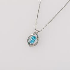 サンタマリア Ptアクアマリンペンダント