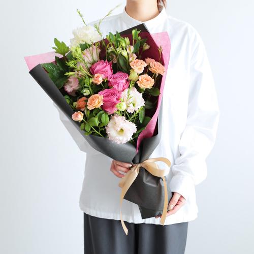 季節のフラワーブーケ 「ロゼ」M