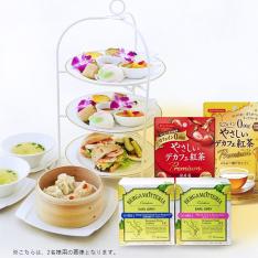 茶語（Cha Yu）TEA SALON ＜新宿高島屋店＞茶語アフタヌーンティーセットチケット（1名様分×2枚）＆ティーバッグ4種