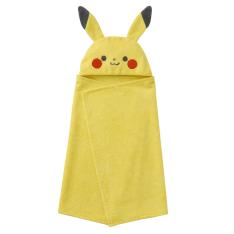 モンポケ ピカチュウフード付きバスタオル