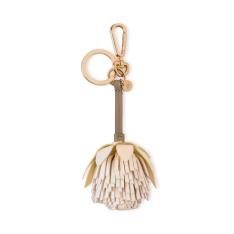 フラワー キーリング - ポンポン