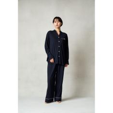 モイストスムース スタンドカラースリープウェア WOMEN（一般医療機器）ネイビー S→Mサイズ