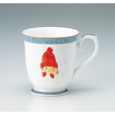 いわさきちひろ マグ「赤い毛糸帽の女の子」