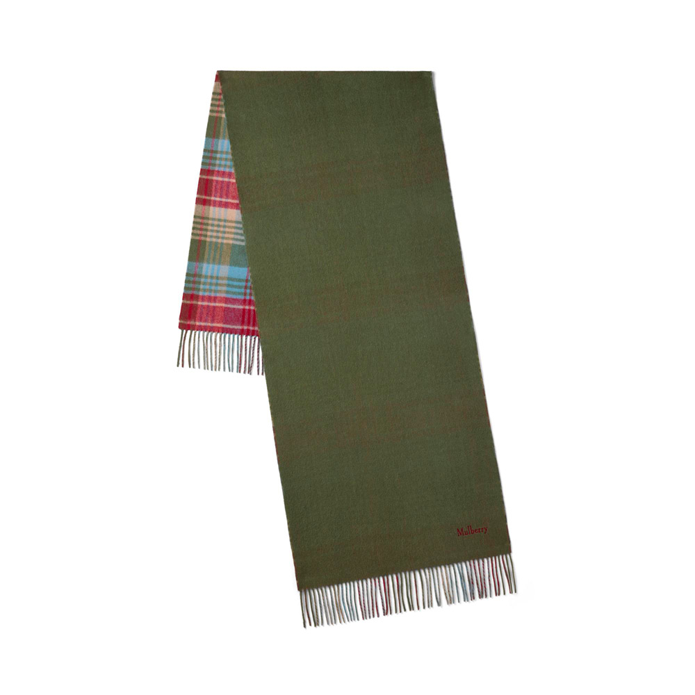 ラージ リバーシブル ヘリテージ チェック マフラー