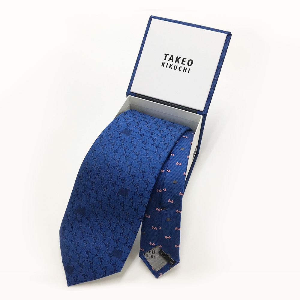 横浜高島屋限定 Takeo Kikuchi ハローキティ Box付きネクタイ ブルー 商品詳細 高島屋オンラインストア