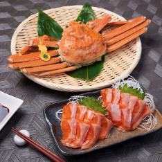 福袋 訳あり福井の冬の味覚 越前かに1杯・サーモン詰合せ