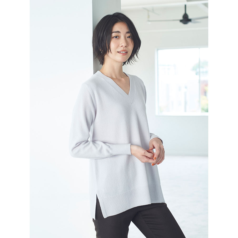 カシミヤサイドスリットvネックセーター 商品詳細 高島屋オンラインストア