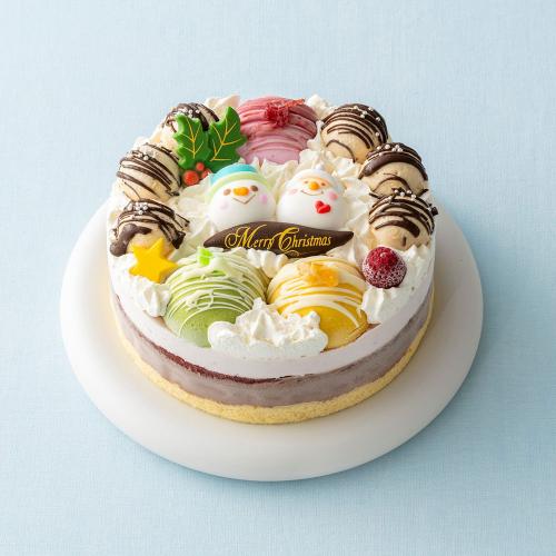 【クリスマス】小さな酪農家のデコレーションアイスケーキ