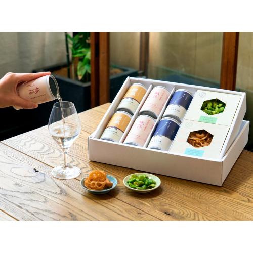 京都の日本酒3銘柄とおつまみ2種のギフト