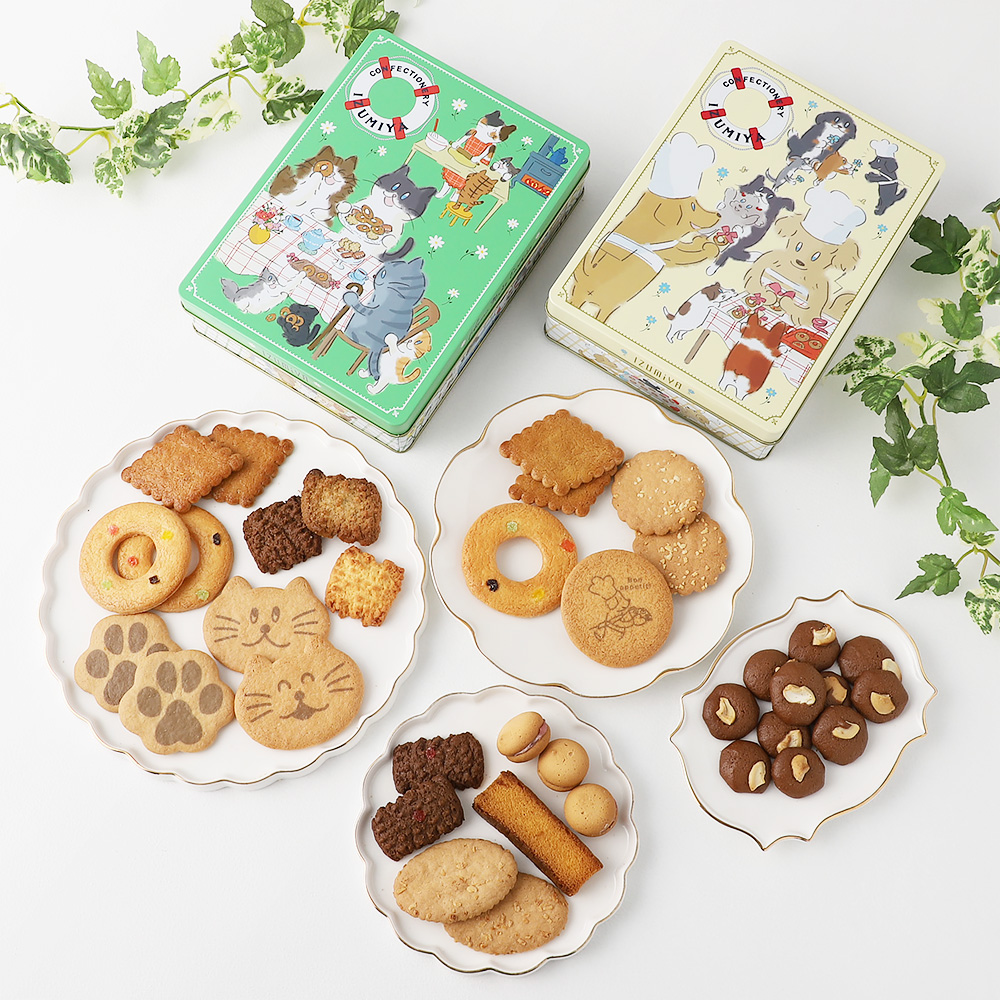 ねこ缶 缶のみ 365日クッキーがつづる幸せ 泉屋東京店 - 菓子