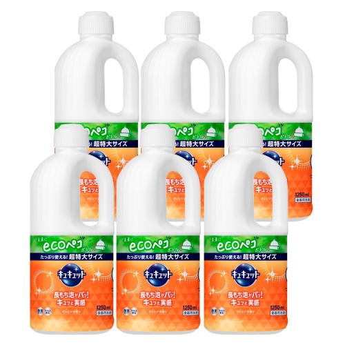 キュキュット(詰替用)超特大1250ml 6本