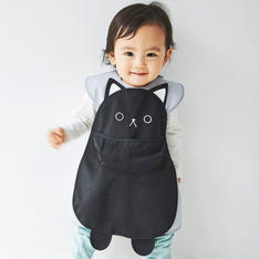 お食事エプロン　くろねこ