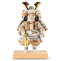 若武者(琥珀銅)名入れ立札プレゼント