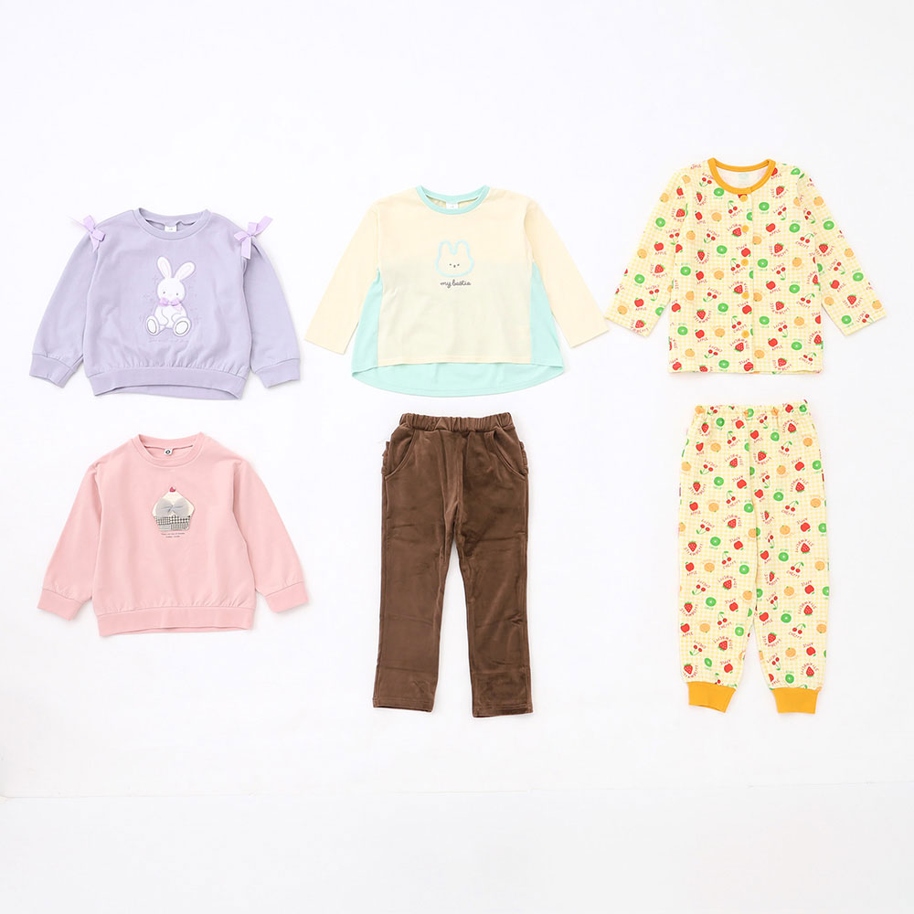 2026年 こども服＆パジャマ福袋 女児B 100cm～130cm