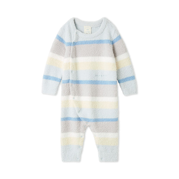 ［BABY］ベビモコカラフルボーダーロンパース 70→80