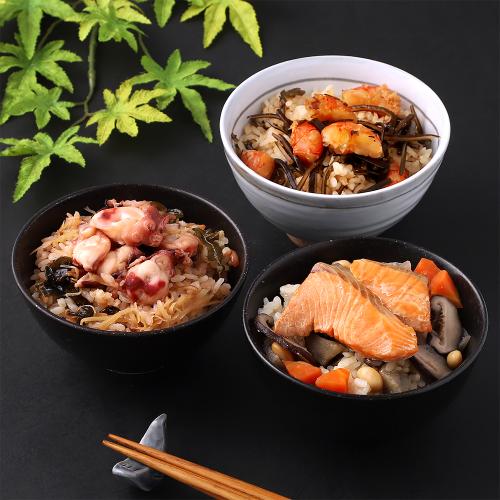 炊き込みご飯セット(銀鮭五目・海老と昆布・たこめし)