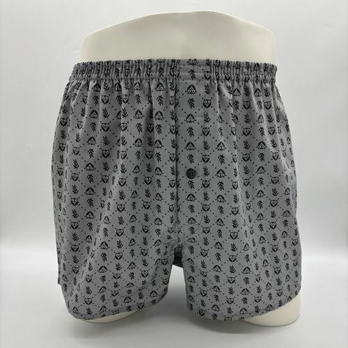 フクロウ柄 トランクス 前開き M→LL