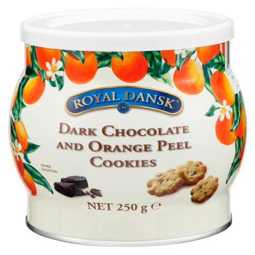 <ロイヤルダンスク>ダークチョコ&オレンジピールクッキー
