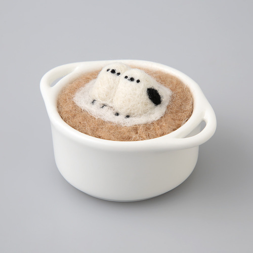 シマエナガの3Dラテアートピンクッション