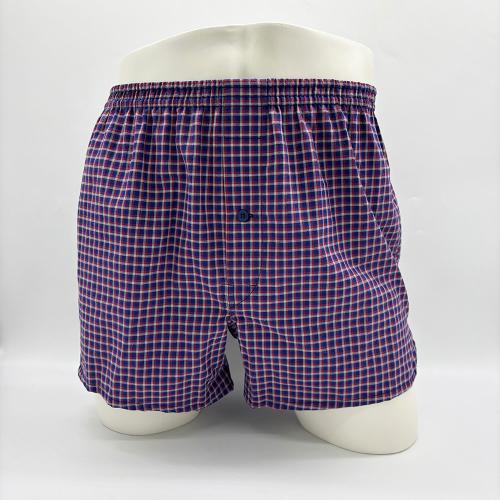 チェック柄 トランクス 前開き M→L