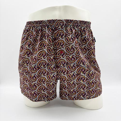 ペーズリー柄 トランクス 前開き M→L