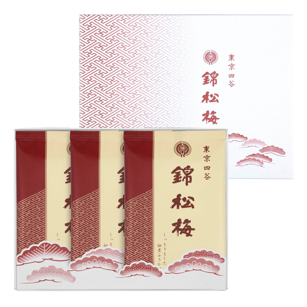 錦松梅 袋入（130g×3袋・ギフト箱）