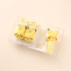 モンポケ 小物ギフト3点セット（スタイ・ラトル・ソックス）ピカチュウ
