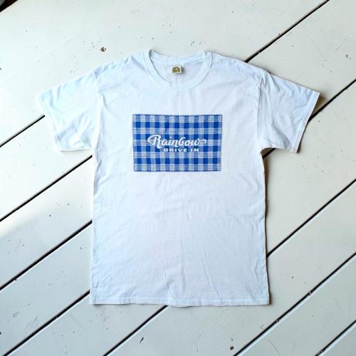 Rainbow DRIVE-IN Tシャツ PALAKA（大人用）ネイビー×ホワイト  S→Lサイズ